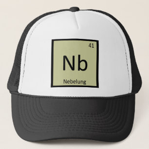Boné Nb - Tabela Periódica de Química do Gato Nebelung