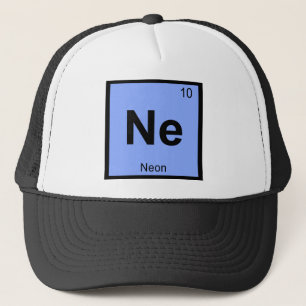 Boné Ne - Símbolo da Tabela Periódica Química do Neônio