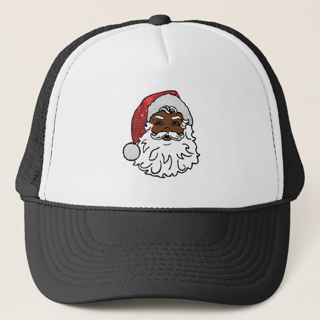 Boné negro santa claus (Frente)