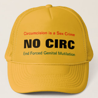 Boné NENHUMA circuncisão de CIRC NOCIRC é um chapéu do