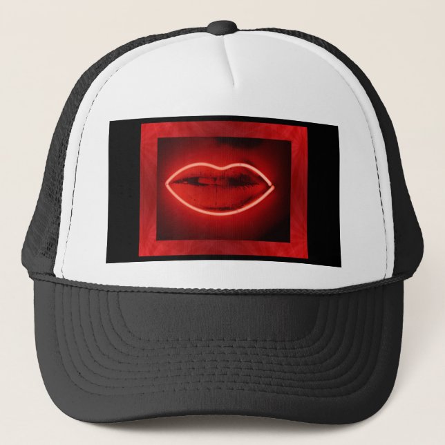 Boné Neon Lábios Hat (Frente)
