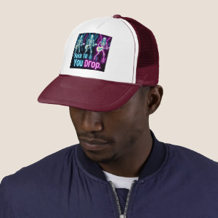 Boné Neon Skeletons Rock Duro Halloween Trucker Hat