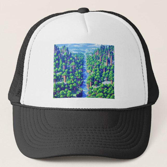 Boné Neon Stream: Flow Through the Circuitwood (Frente)