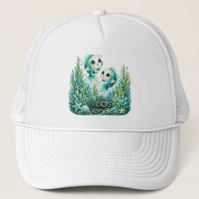 Boné Neos Kawaii Zodíaco Peixes (Frente)