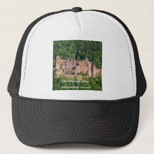 Boné Neuschwanstein Castle Frankfurt & German Quote