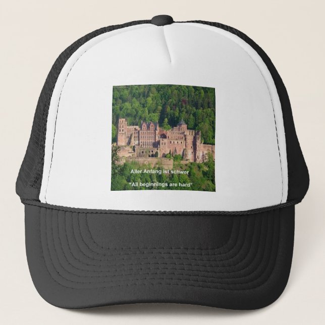 Boné Neuschwanstein Castle Frankfurt & German Quote (Frente)