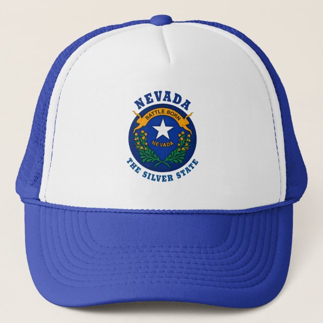 BONÉ NEVADA SILVER STATE FLAG TRUCKER HAT (Frente)