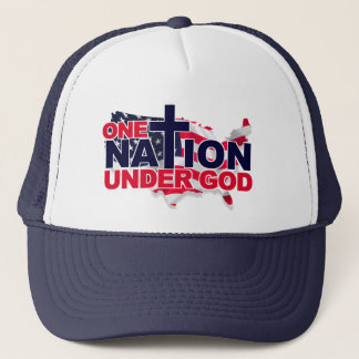 Boné NEW! God and Country USA Trucker Hat
