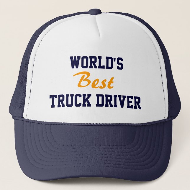 Boné New! World's best truck driver cap (Frente)