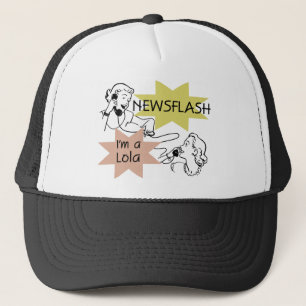 Boné Newsflash eu sou t-shirt e presentes de um Lola