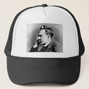 Boné Nietzsche "A Why" Wisdom cita presentes e cartões