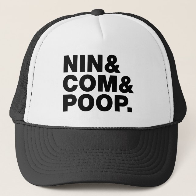 BONÉ NIN & COM & POOP. (Frente)