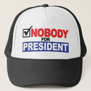 Boné Ninguém Para Presidente