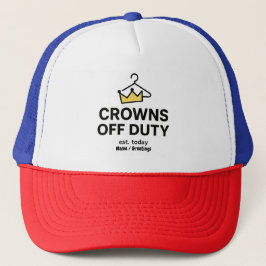 Boné No Crown Needed Crowns Off Duty Graphic Modern