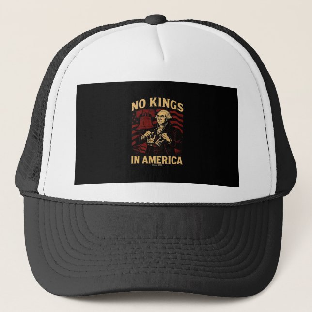 Boné No Kings In America Since 1776 Anti-Donald Trumpp (Frente)
