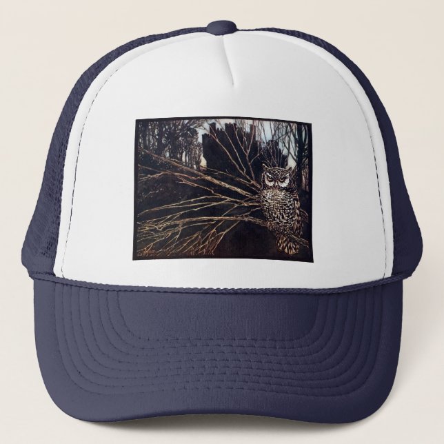 Boné Noite Coruja Vintage Rackham (Frente)