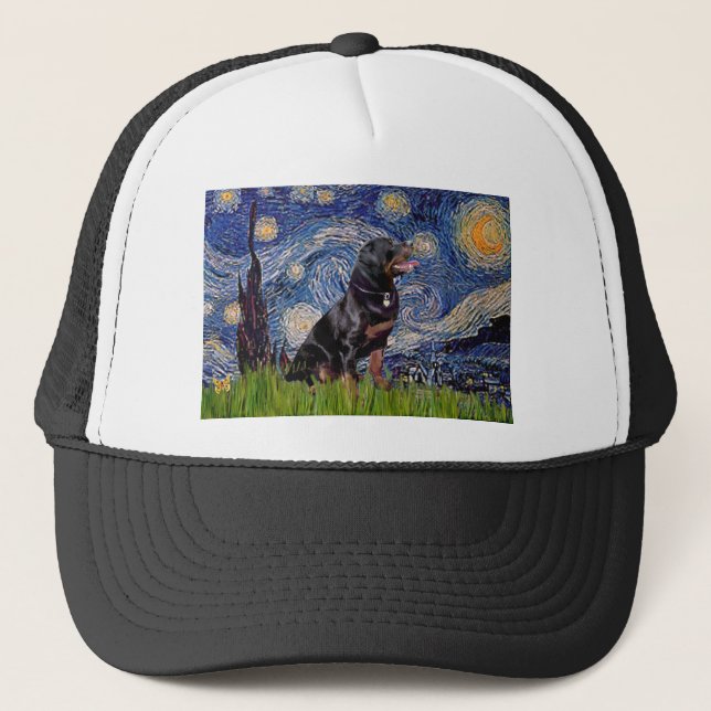 Boné Noite Estrelada - Rottweiler (#6) (Frente)