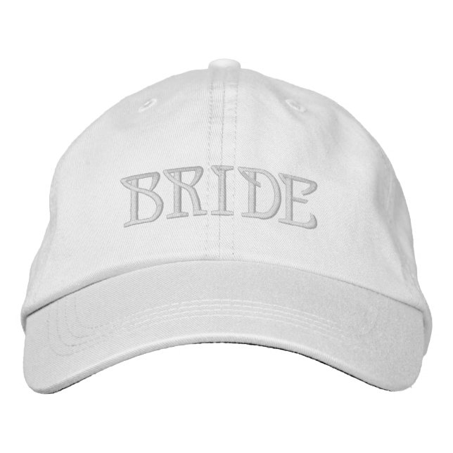 Boné Noiva Chic texto rosa bege branco (Frente)