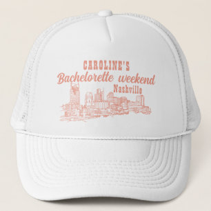 Boné Noiva de Nashville Toile Rosa Coral