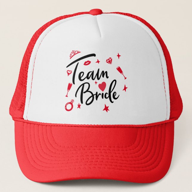 Boné Noiva Equipe Casamento Personalizado , madrinha (Frente)