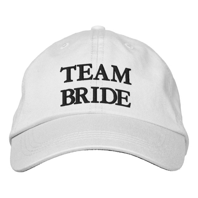 Boné Noiva Equipe Chic black e white damas de honra (Frente)