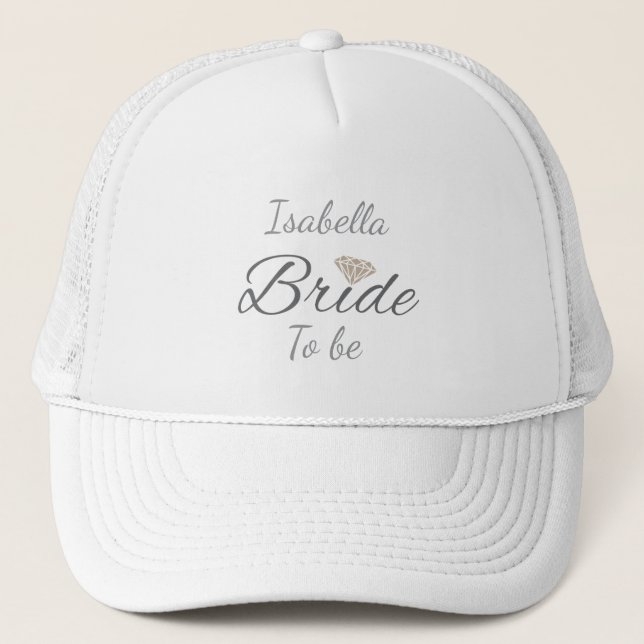Boné Noiva Personalizada Para Ser | Festa de Noivado El (Frente)