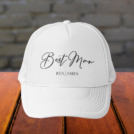 Boné Noivo Personalizado Chic Minimalista Casamento