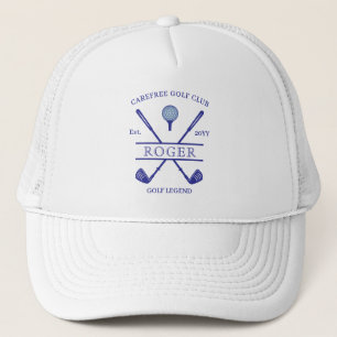 Boné Nome Clássico de Clube de Golfe Deep Blue