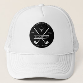 Boné Nome Clássico do Clube de Golfe Logo