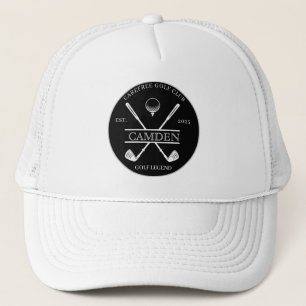 Boné Nome Clássico do Clube de Golfe Logo