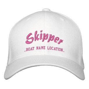 Boné Nome customizável do barco do CAPITÃO seu nome