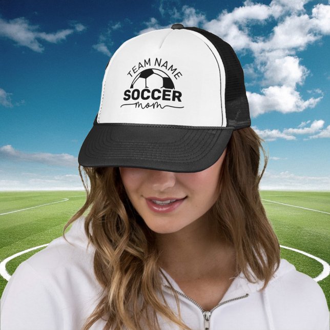 Boné Nome da Equipe de Futebol da Mamãe Personalizado P (Criador carregado)