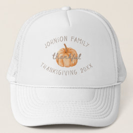 Boné Nome da Família Personalizado Agradecido Gingham N