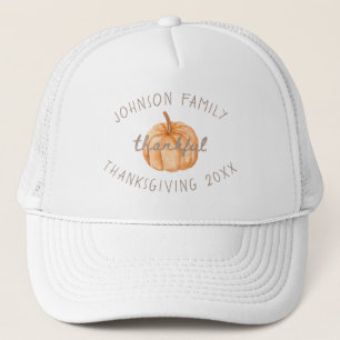 Boné Nome da Família Personalizado Agradecido Gingham N