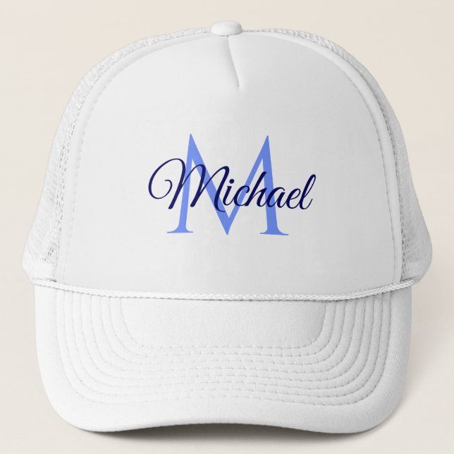 Boné Nome Da Letra Inicial Personalizada Para Ela (Frente)