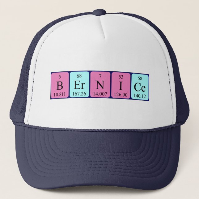 Boné Nome da mesa periódica Bernice que (Frente)