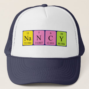 Boné Nome da mesa periódica da Nancy que