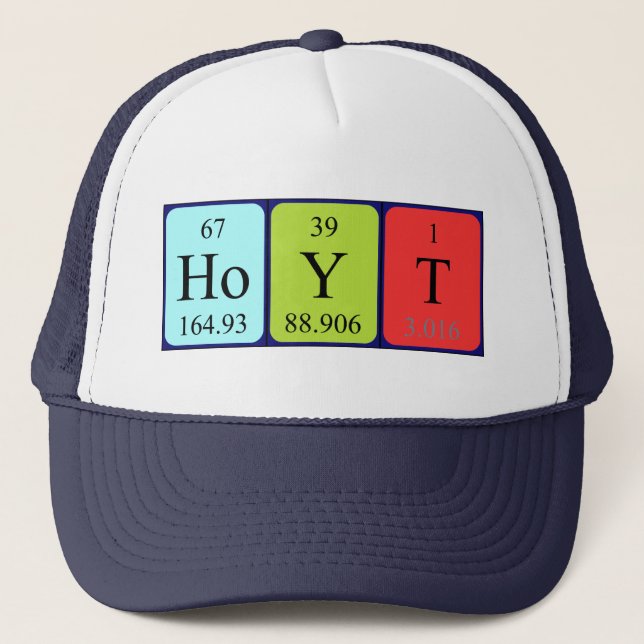 Boné Nome da mesa periódica Hoyt que (Frente)