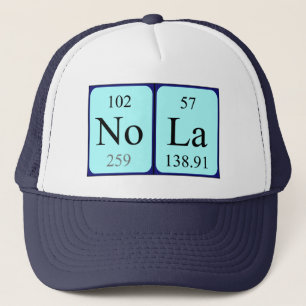 Boné Nome da mesa periódica Nola que