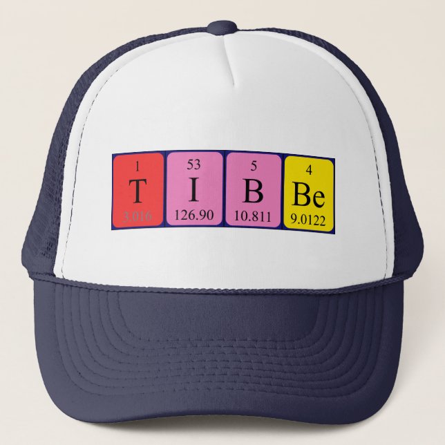 Boné Nome da mesa periódica Tibbe que (Frente)