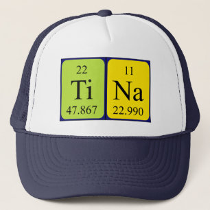 Boné Nome da mesa periódica Tina que