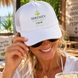 Boné Nome de Barco Personalizado Margarita Crew Náutico