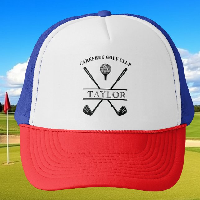 Boné Nome de Clube de Golfe Personalizado Vermelho Bran (Criador carregado)