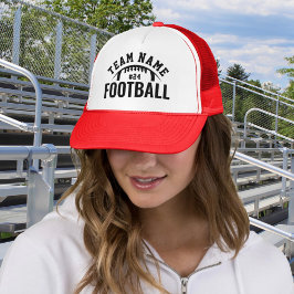 Boné Nome de Equipe de Futebol Personalizado Número Ver