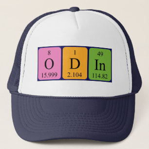 Boné Nome de mesa periódica de Odin que