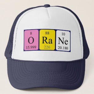 Boné Nome de mesa periódica do Orane que