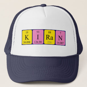 Boné Nome de mesa periódica Kiran que