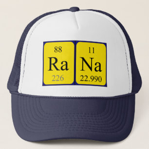 Boné Nome de mesa periódica Rana que