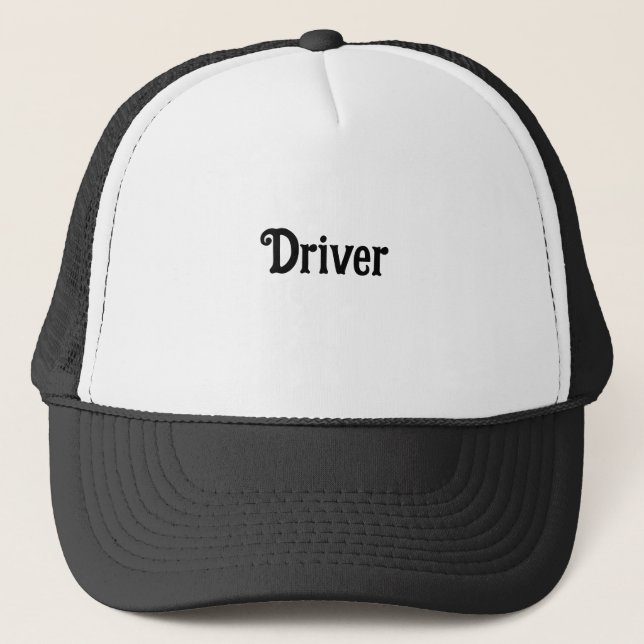 Boné Nome de texto do Driver Personalizado Gorros e Bon (Frente)