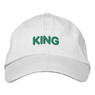 Boné Nome de texto do KING Visor